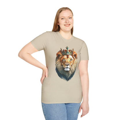 Lion Shirt Unisex Softstyle Tee Gildan 64000 100 Percent Ring Spun Cotton
