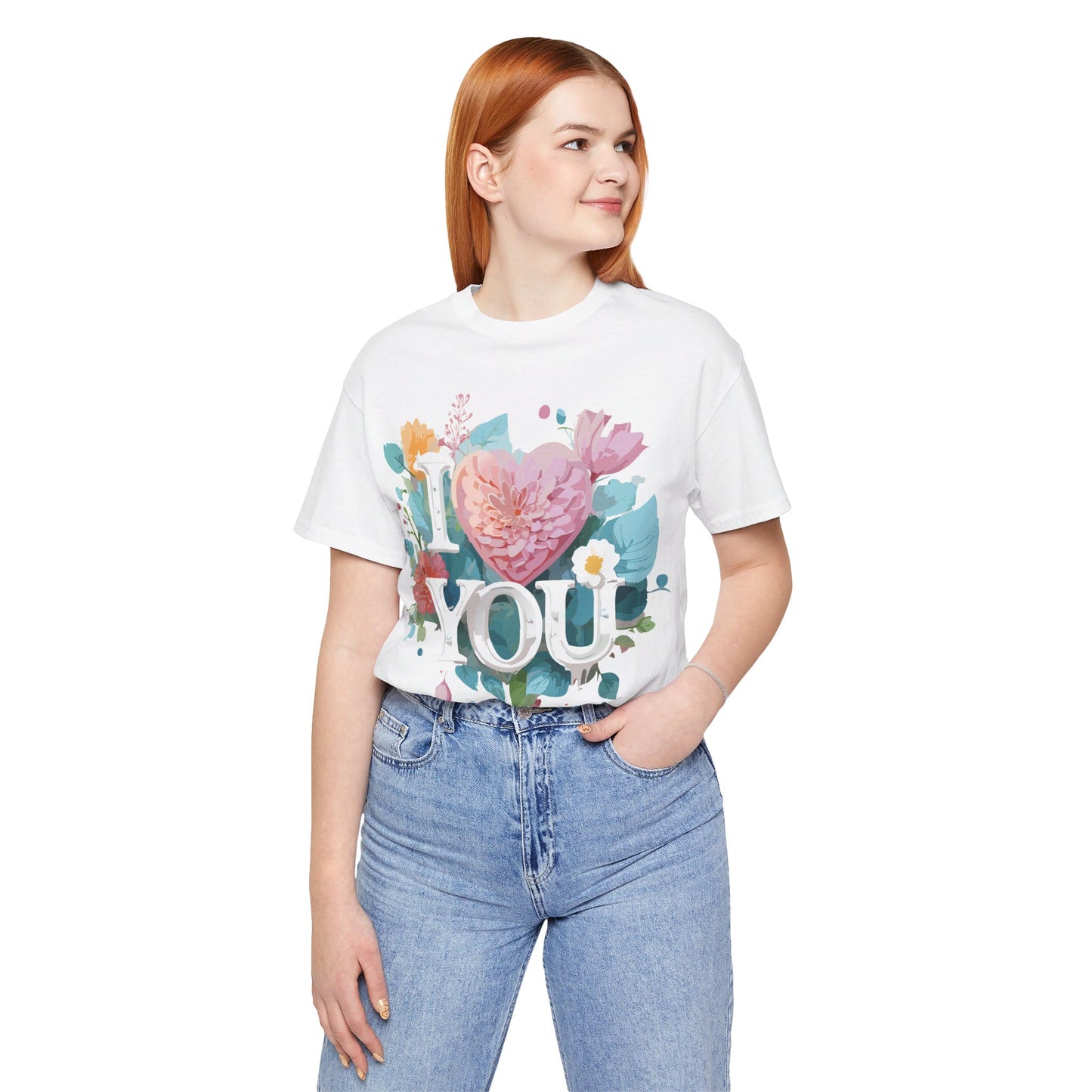 T-Shirt aus natürlicher Baumwolle – Love Story-Kollektion