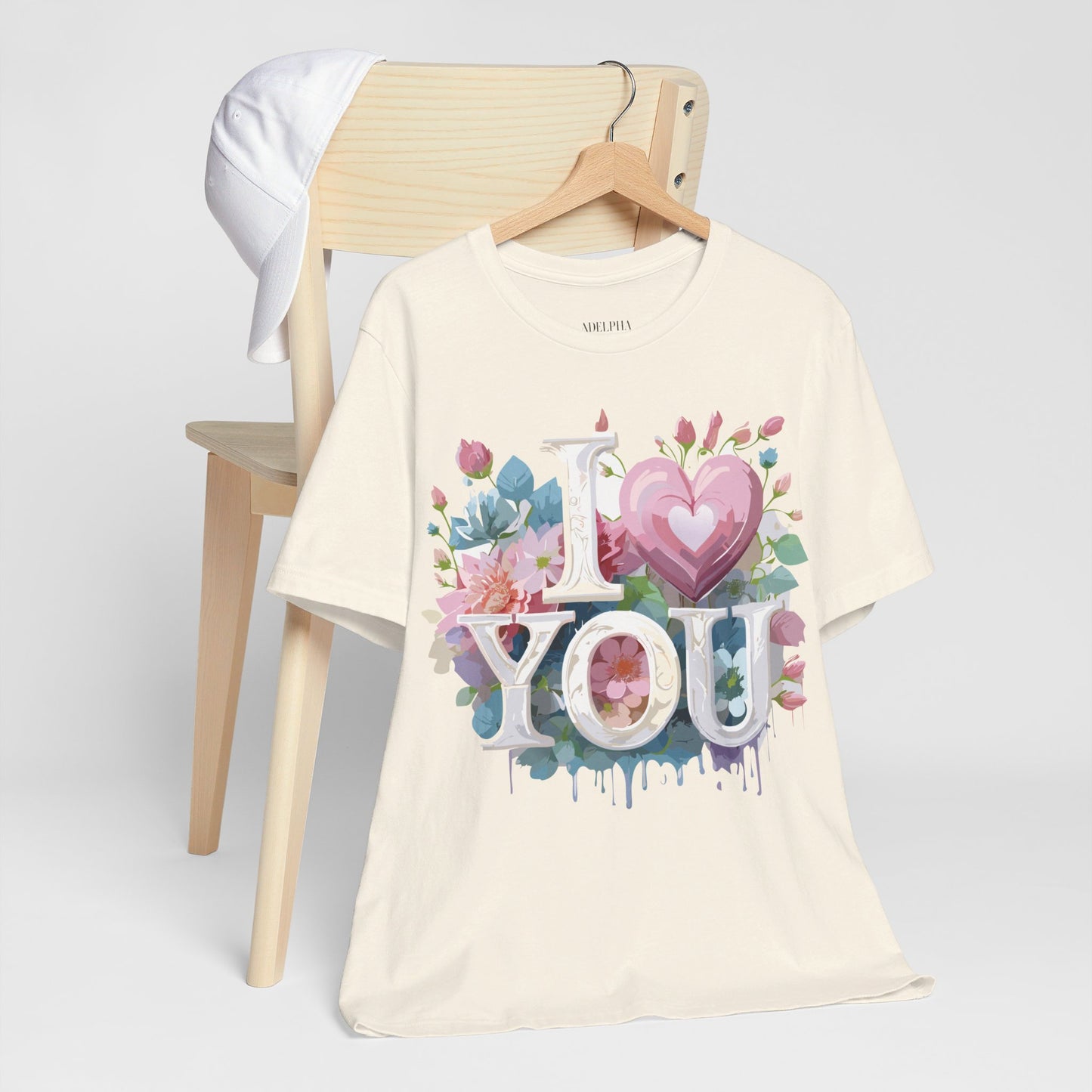 Natural Cotton Tee Shirt - Love story Collection