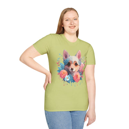 Dog Shirt Unisex Animal Print Tee With Cute Dog Designs And Comfort