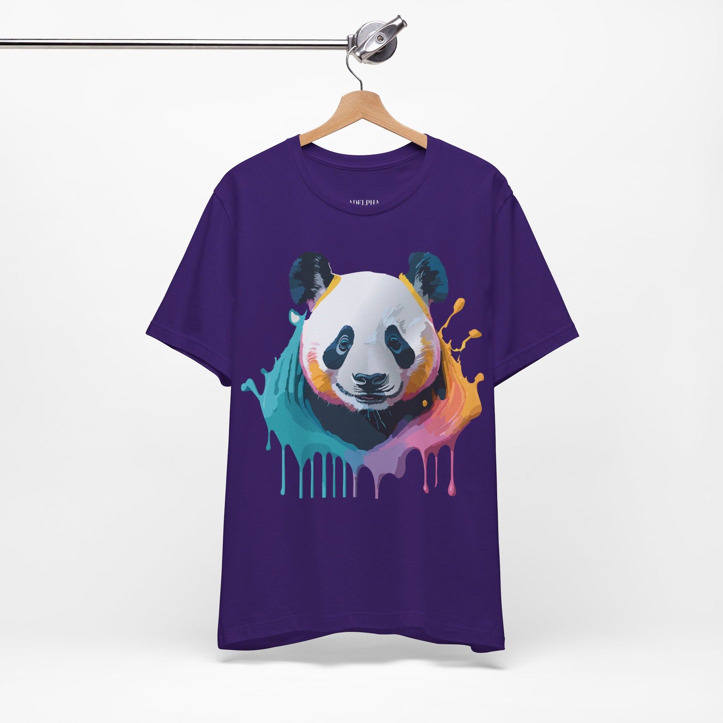 Natural Cotton Tee Shirt with Panda