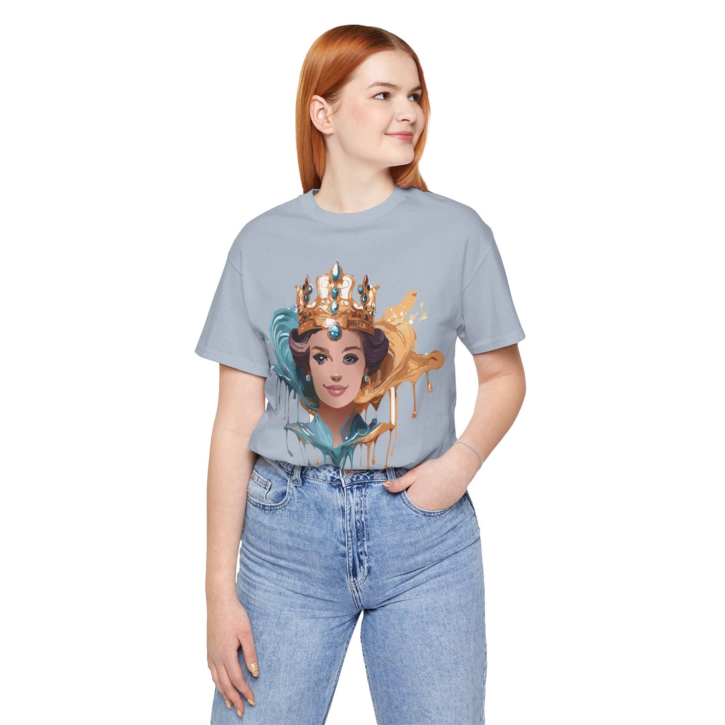 T-Shirt aus natürlicher Baumwolle – Queen Collection