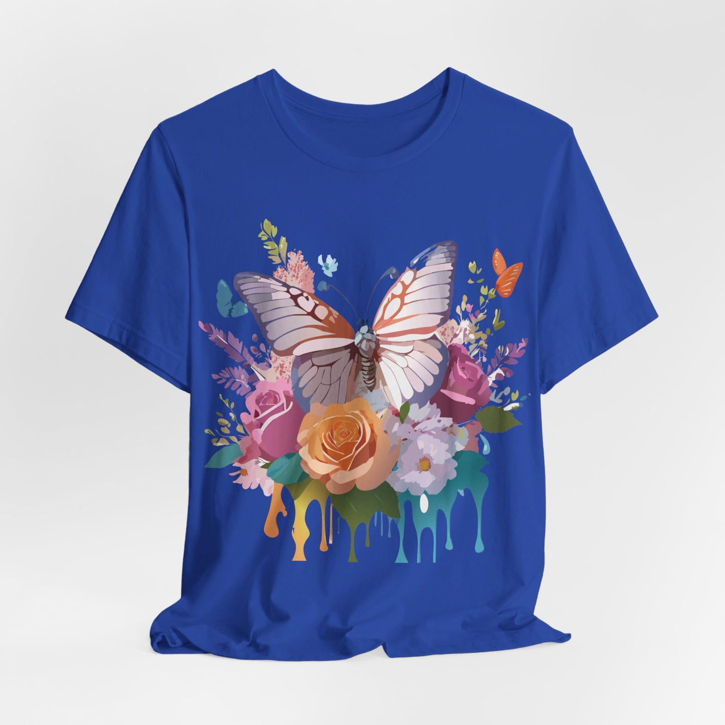 T-shirt en coton naturel avec papillon