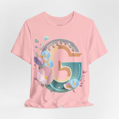 Natural Cotton Tee Shirt - Letters Collection - G Printify