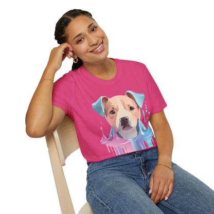 Dog Shirt Unisex Animal Tee Softstyle Gildan 64000 Cotton Tee
