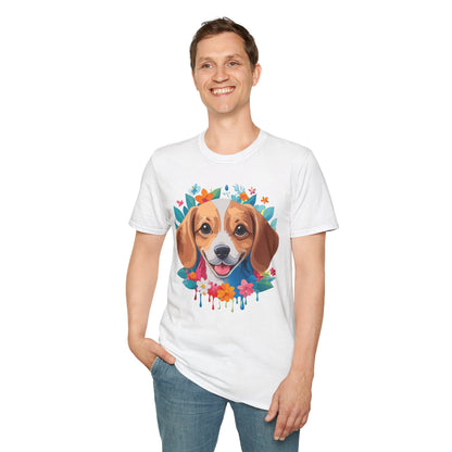Unisex Dog Shirt Animal Tee Gildan Softstyle 64000 Cotton Tee