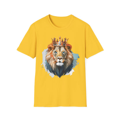 Lion Shirt Unisex Animal Tee Gildan Softstyle 64000 100 Percent Ring Spun Cotton