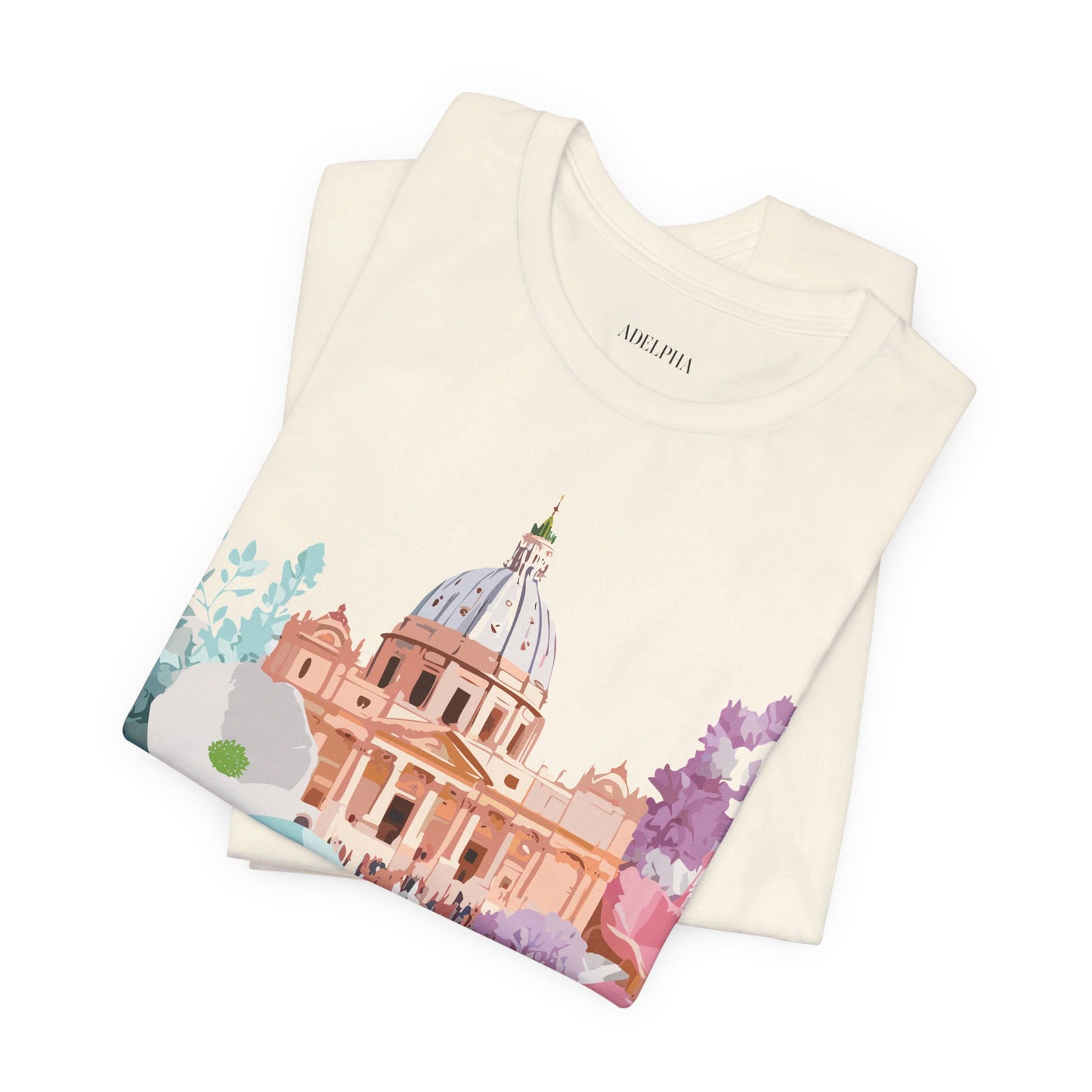 Natural Cotton Tee Shirt - Beautiful Places Collection - Rome