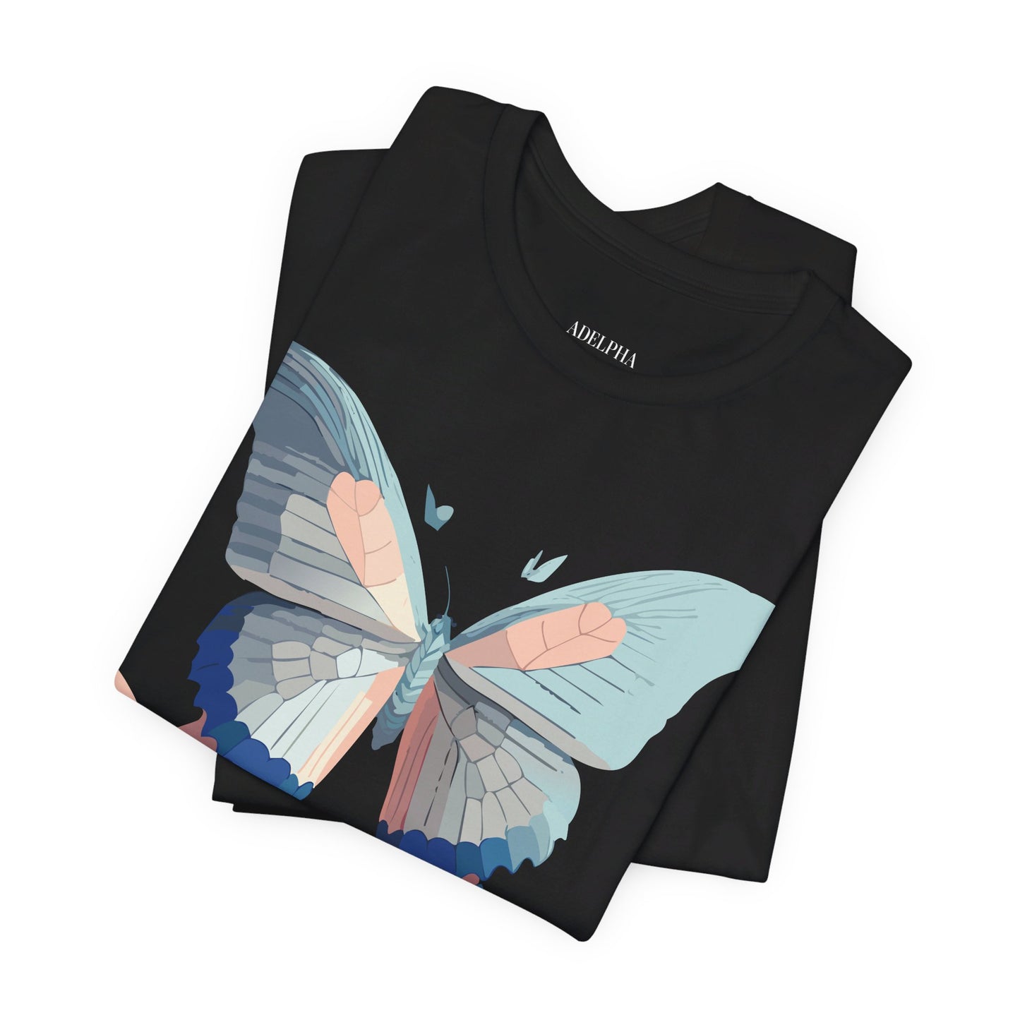 T-shirt en coton naturel avec papillon