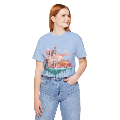 Natural Cotton Tee Shirt - Beautiful Places Collection - Vienna Printify