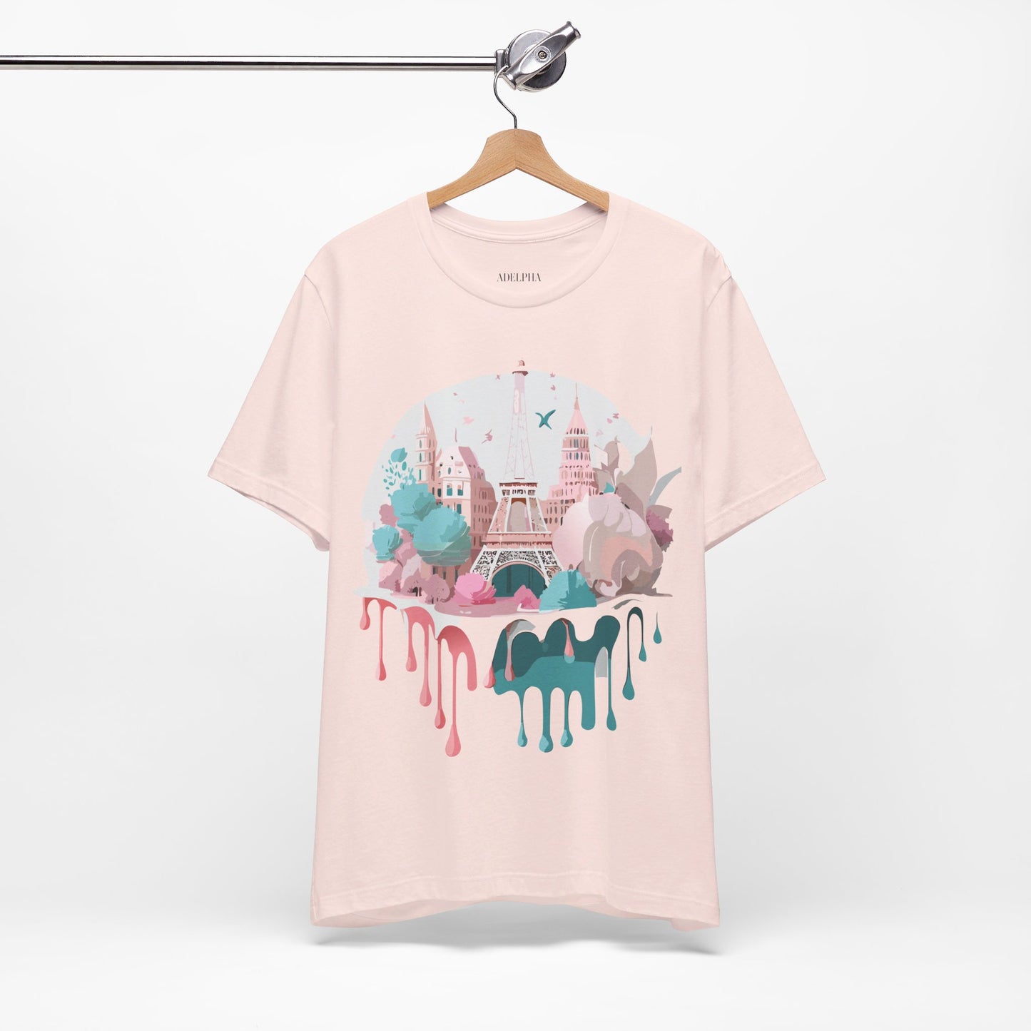 Natural Cotton Tee Shirt - Beautiful Places Collection - Paris