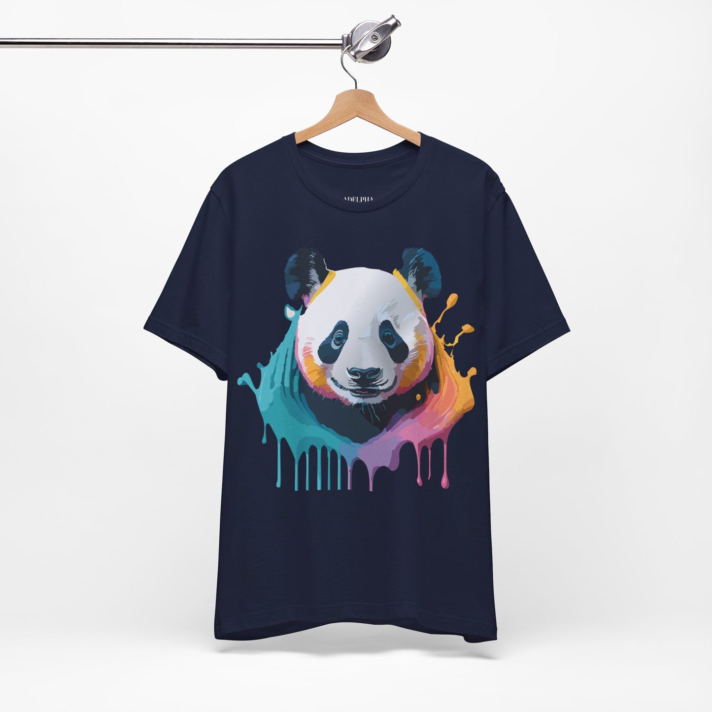 Natural Cotton Tee Shirt with Panda