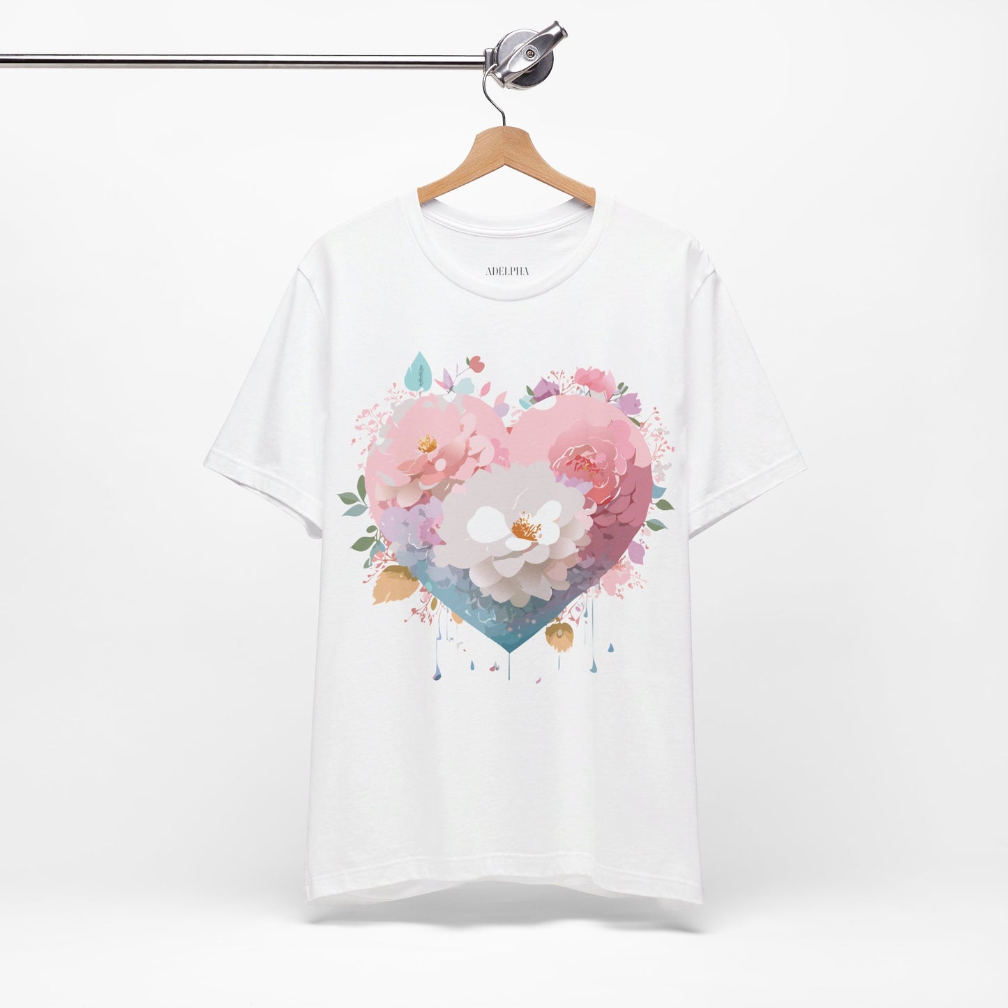 T-Shirt aus natürlicher Baumwolle – Love Story-Kollektion