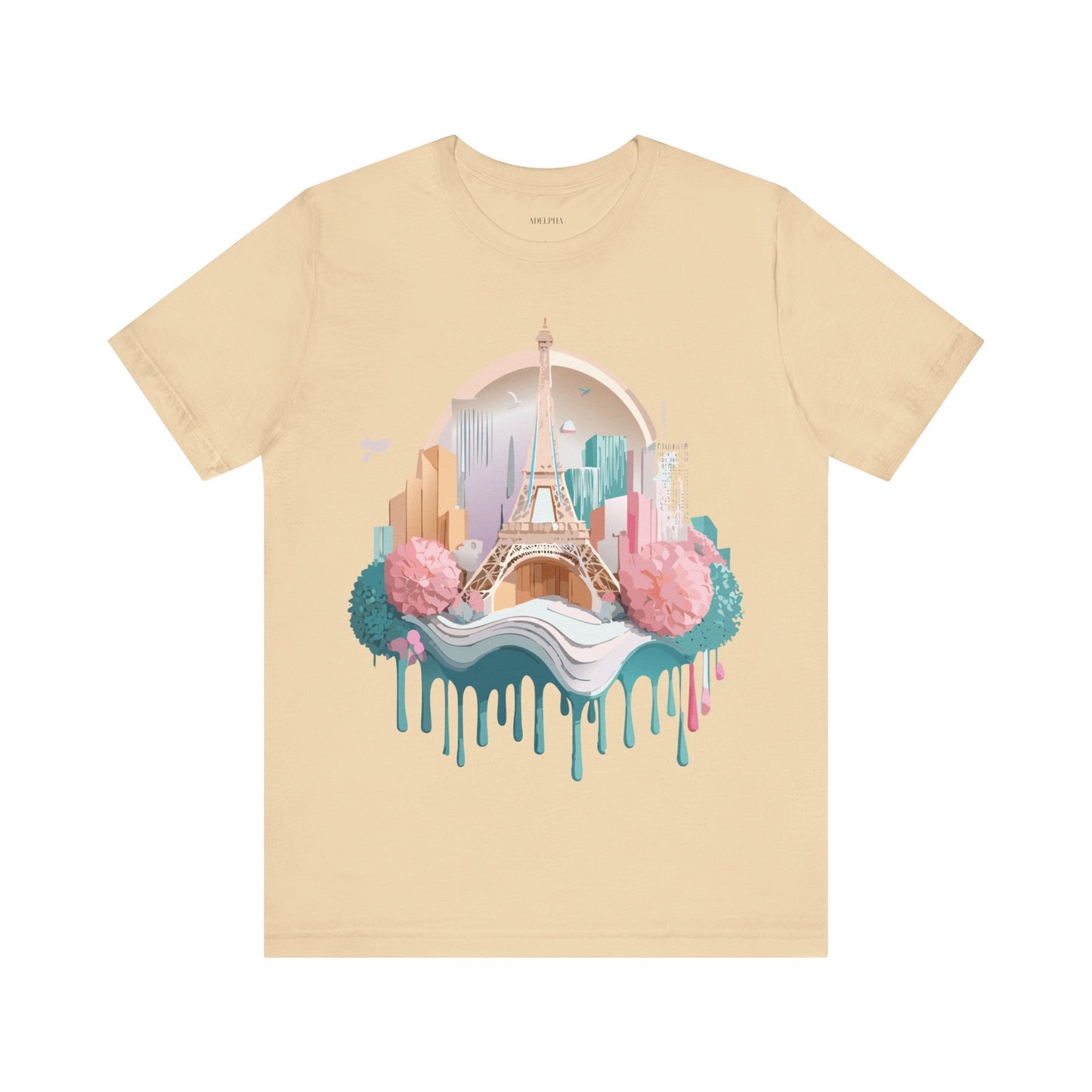 Natural Cotton Tee Shirt - Beautiful Places Collection - Paris