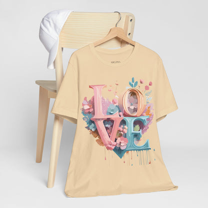 Natural Cotton Tee Shirt - Love story Collection Printify