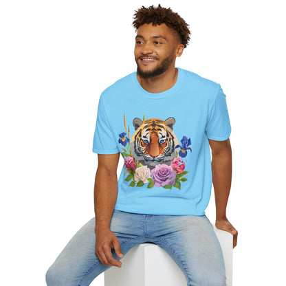 Unisex Tiger Shirt Softstyle Graphic Tee 100 Percent Cotton Apparel