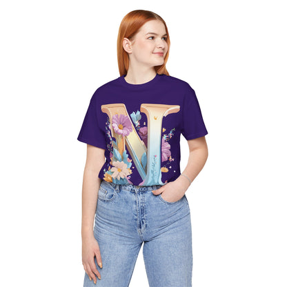 Letter Shirt, Letter N Shirt - ADELPHA