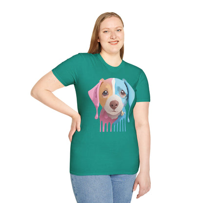 Unisex Dog Shirt Animal Tee Gildan Softstyle 64000 Cotton Tee
