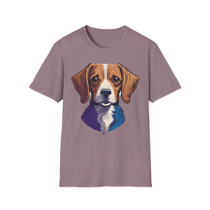 Dog Shirt Unisex Animal Print Tee Softstyle 100 Percent Cotton Gildan 64000