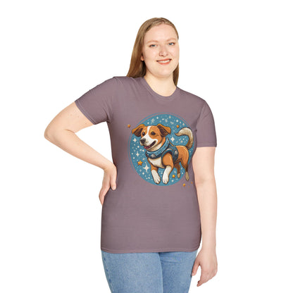 Unisex Dog And Animal Print Shirt Gildan Softstyle 64000 Tee