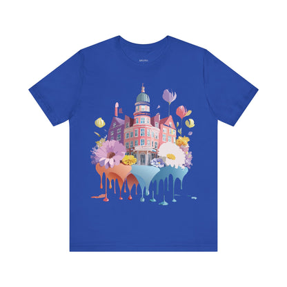 Natural Cotton Tee Shirt - Beautiful Places Collection - Amsterdam Printify