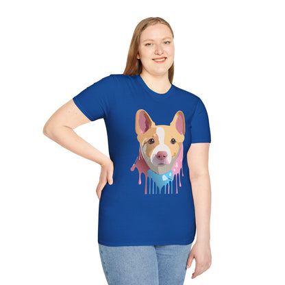 Dog Shirt Unisex Animal Print Tee Cotton T Shirt For Pet Lovers