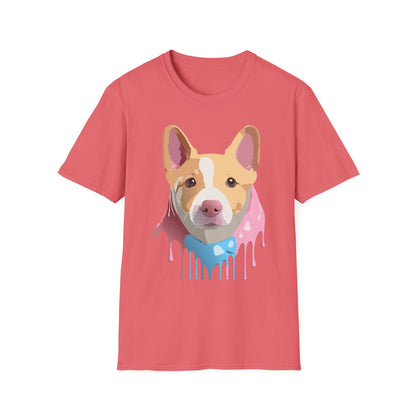 Dog Shirt Unisex Animal Print Tee Cotton T Shirt For Pet Lovers