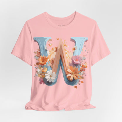 Natural Cotton Tee Shirt - Letters Collection - W Printify