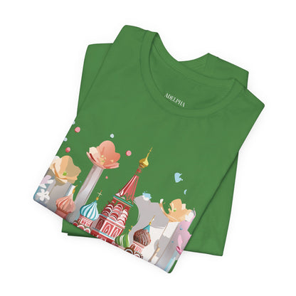 Natural Cotton Tee Shirt - Beautiful Places Collection - Moscow Printify