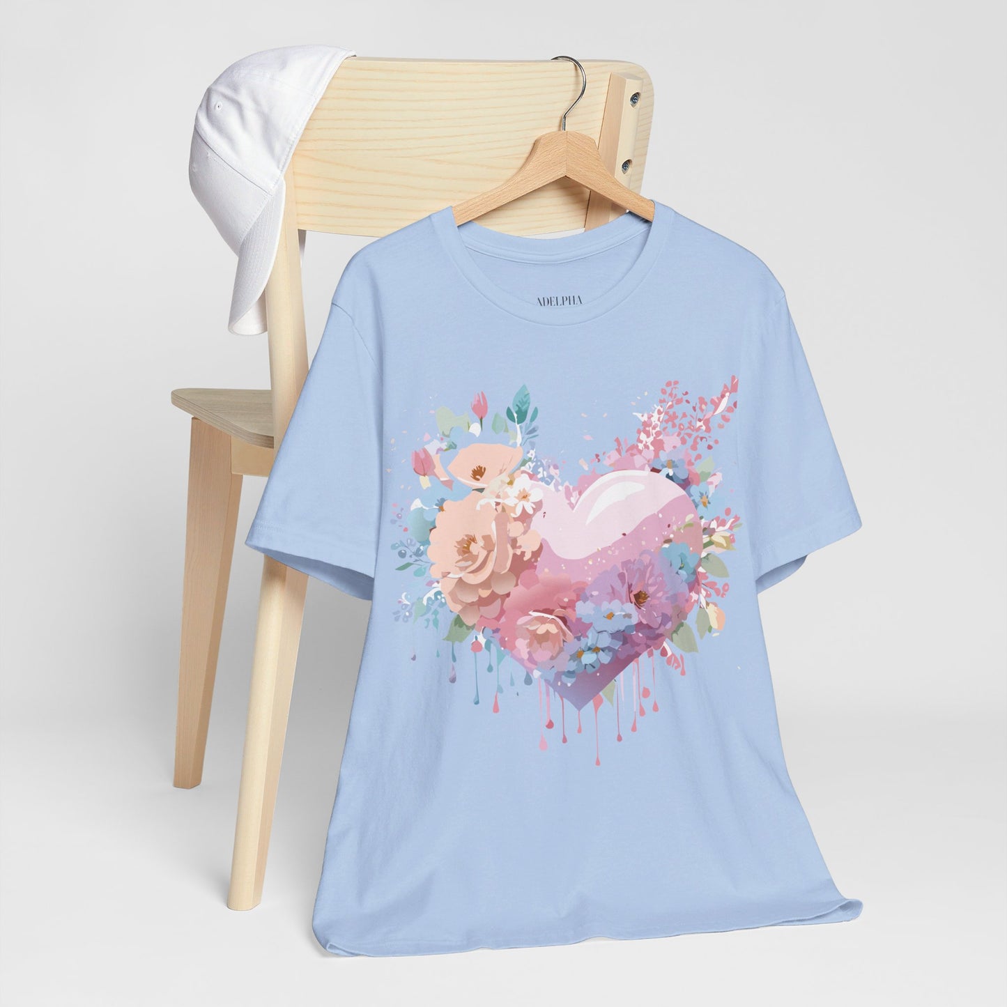 T-Shirt aus natürlicher Baumwolle – Love Story-Kollektion