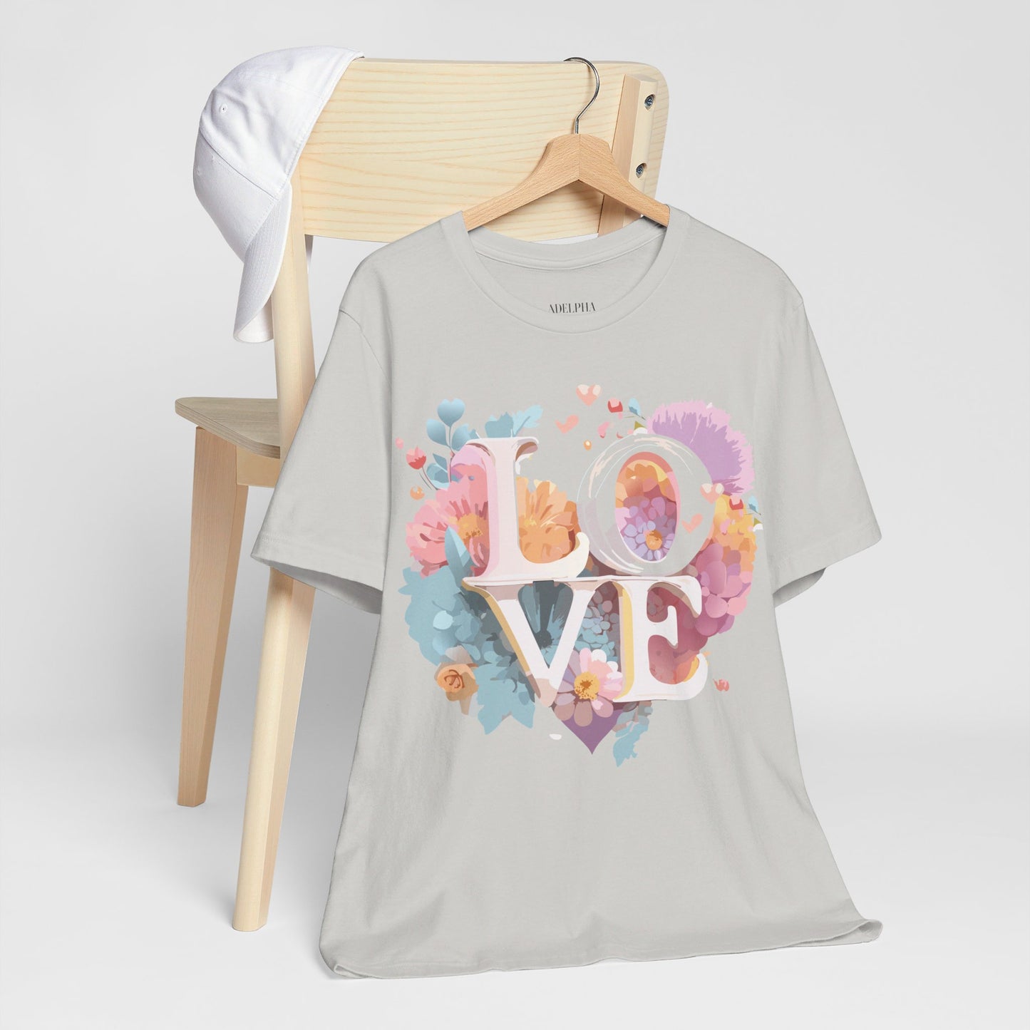 T-Shirt aus natürlicher Baumwolle – Love Story-Kollektion