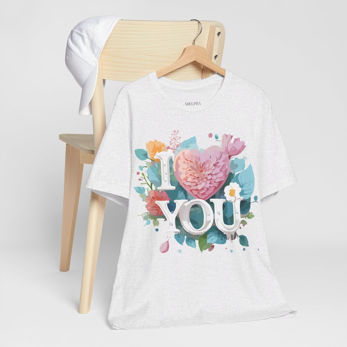 T-Shirt aus natürlicher Baumwolle – Love Story-Kollektion