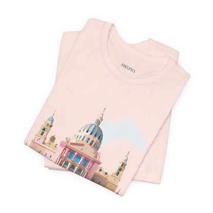 Natural Cotton Tee Shirt - Beautiful Places Collection - Madrid Printify