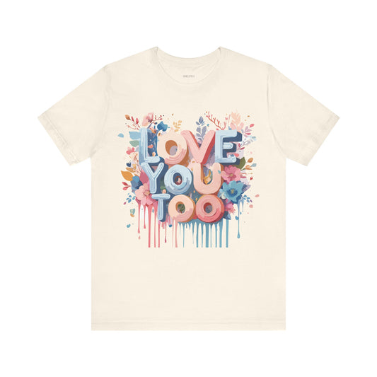 T-Shirt aus natürlicher Baumwolle – Love Story-Kollektion