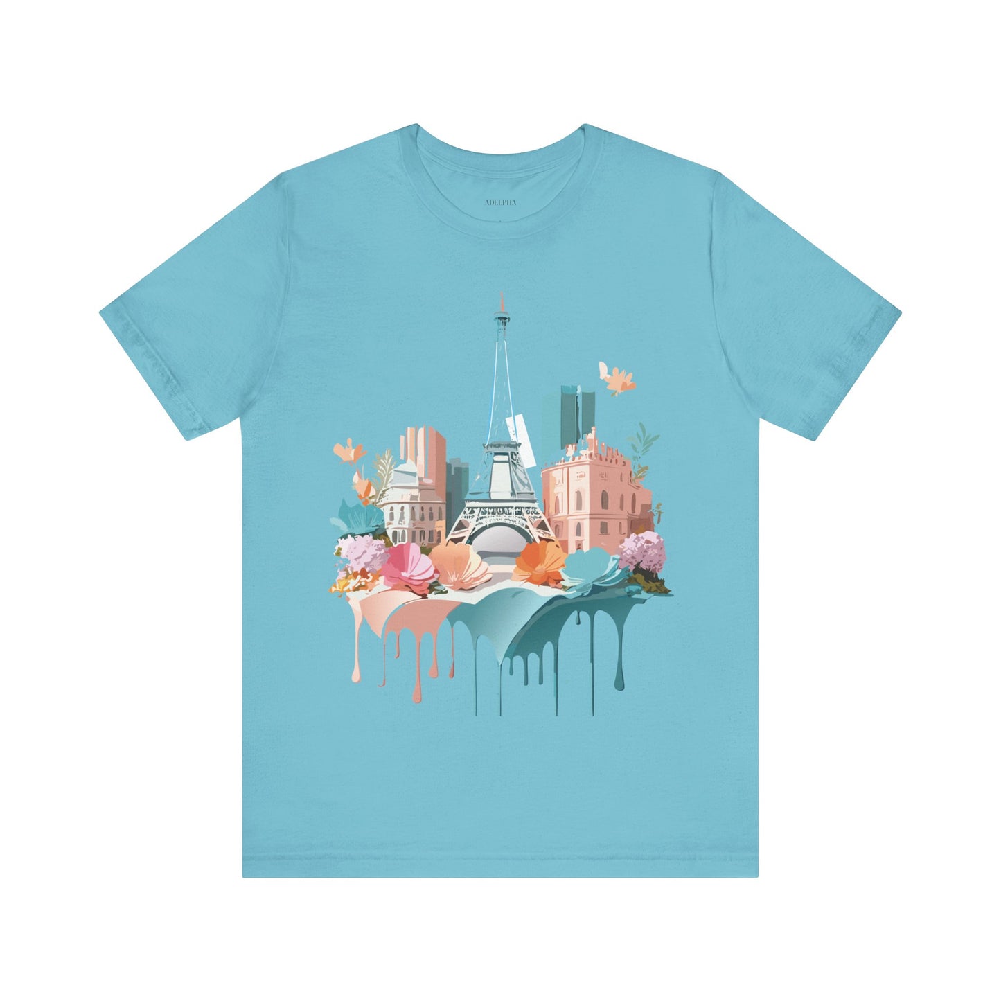 Natural Cotton Tee Shirt - Beautiful Places Collection - Paris