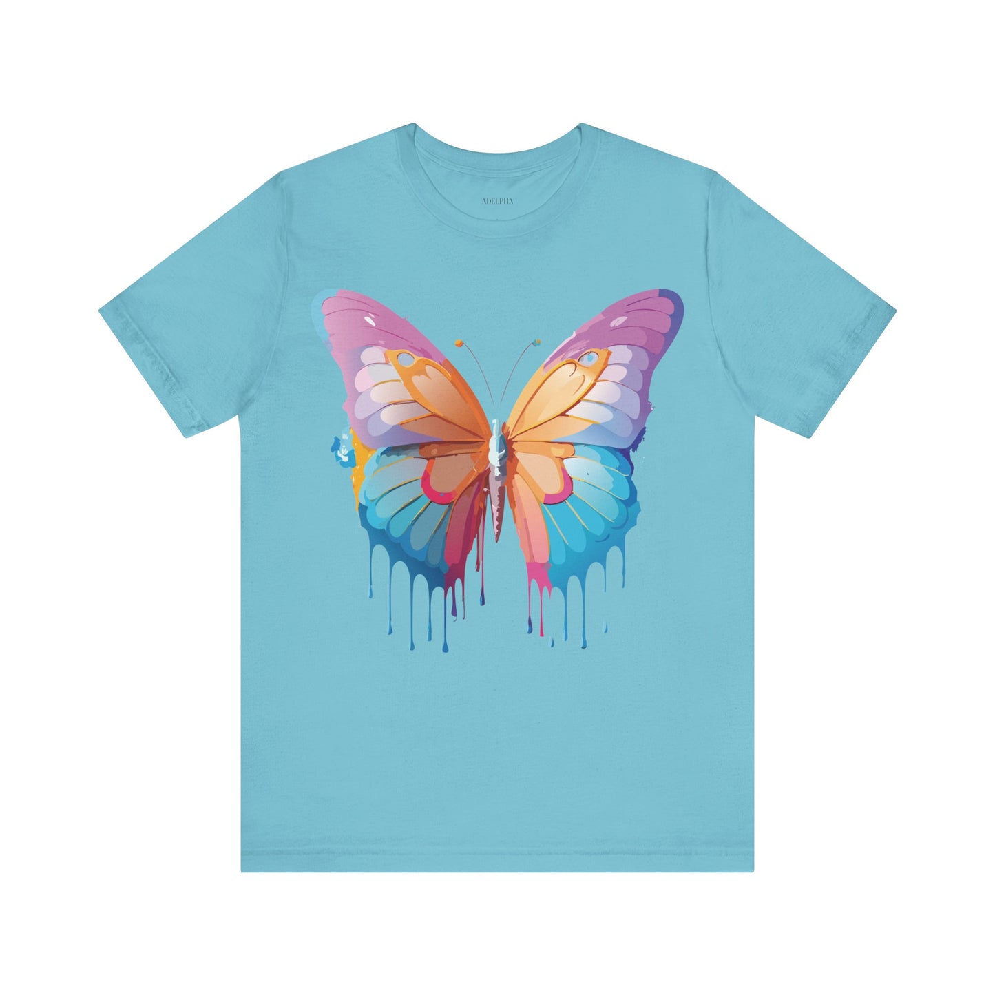 T-shirt en coton naturel avec papillon