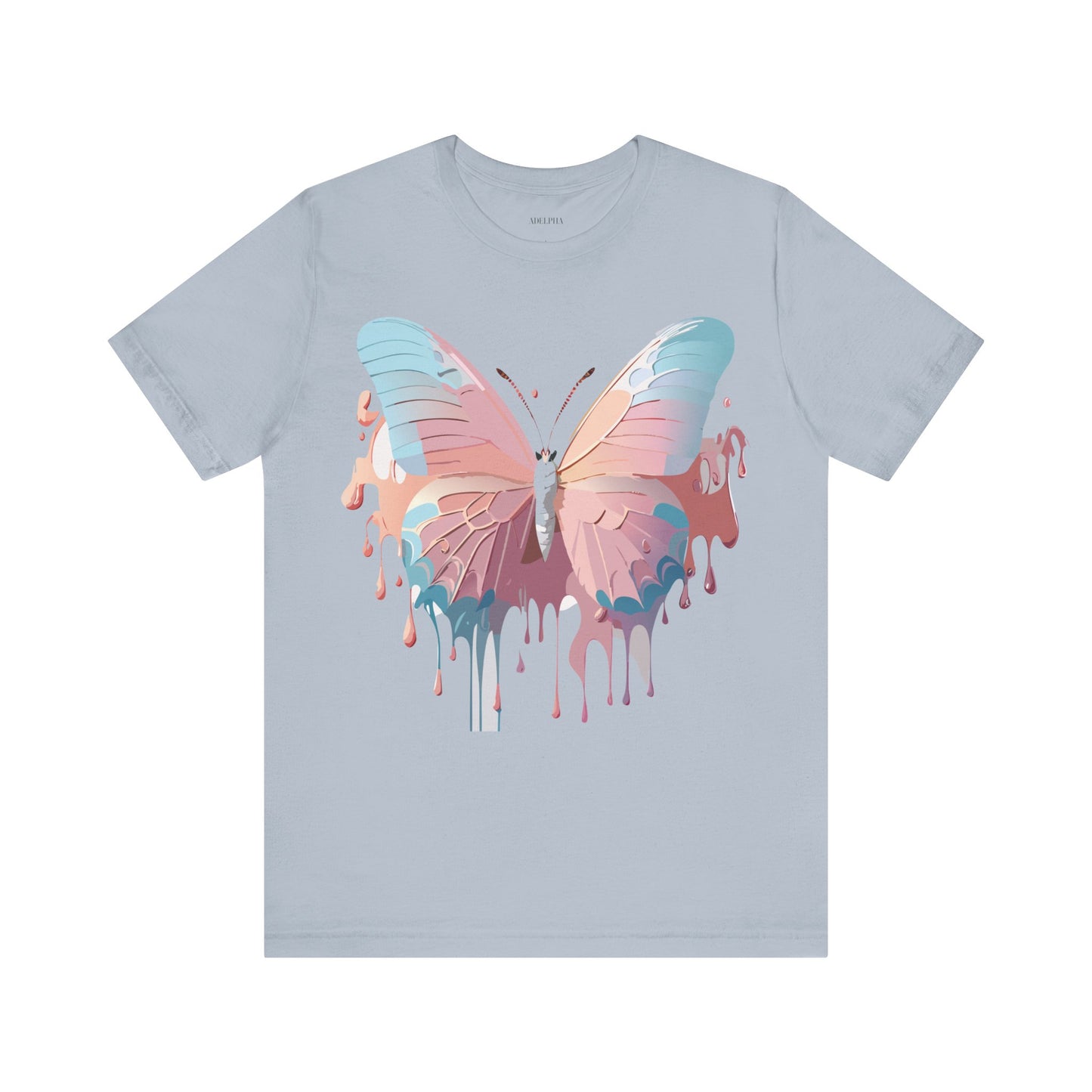 T-shirt en coton naturel avec papillon