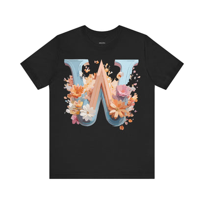 Natural Cotton Tee Shirt - Letters Collection - W Printify