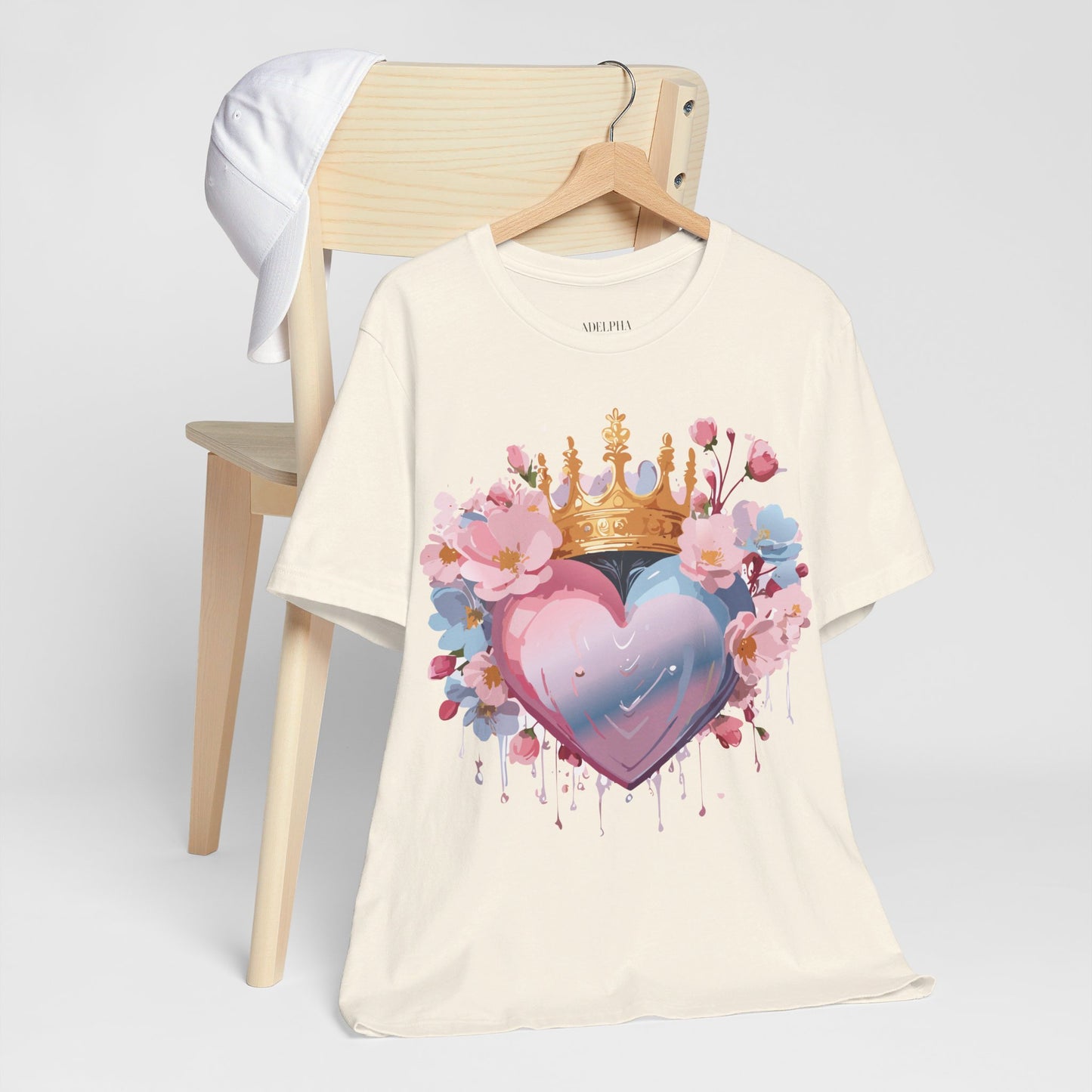 T-Shirt aus natürlicher Baumwolle – Love Story-Kollektion