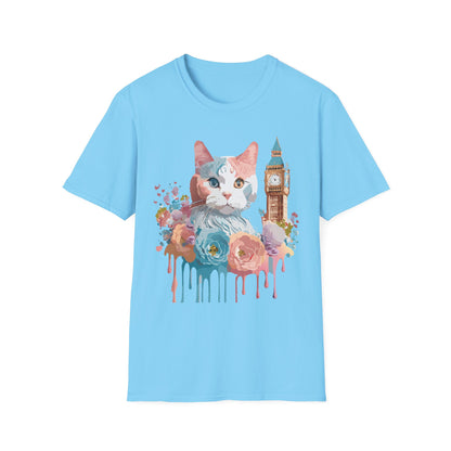 Cat Shirt Unisex Tee Softstyle 64000 Gildan Ring Spun Cotton