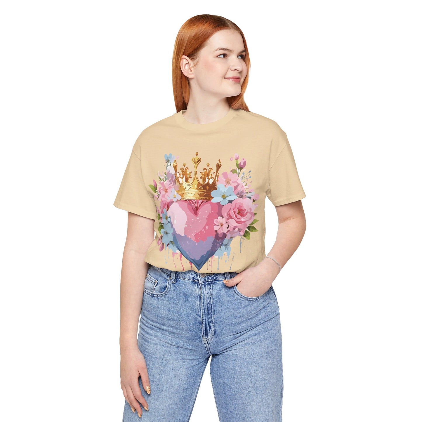 Natural Cotton Tee Shirt - Love story Collection