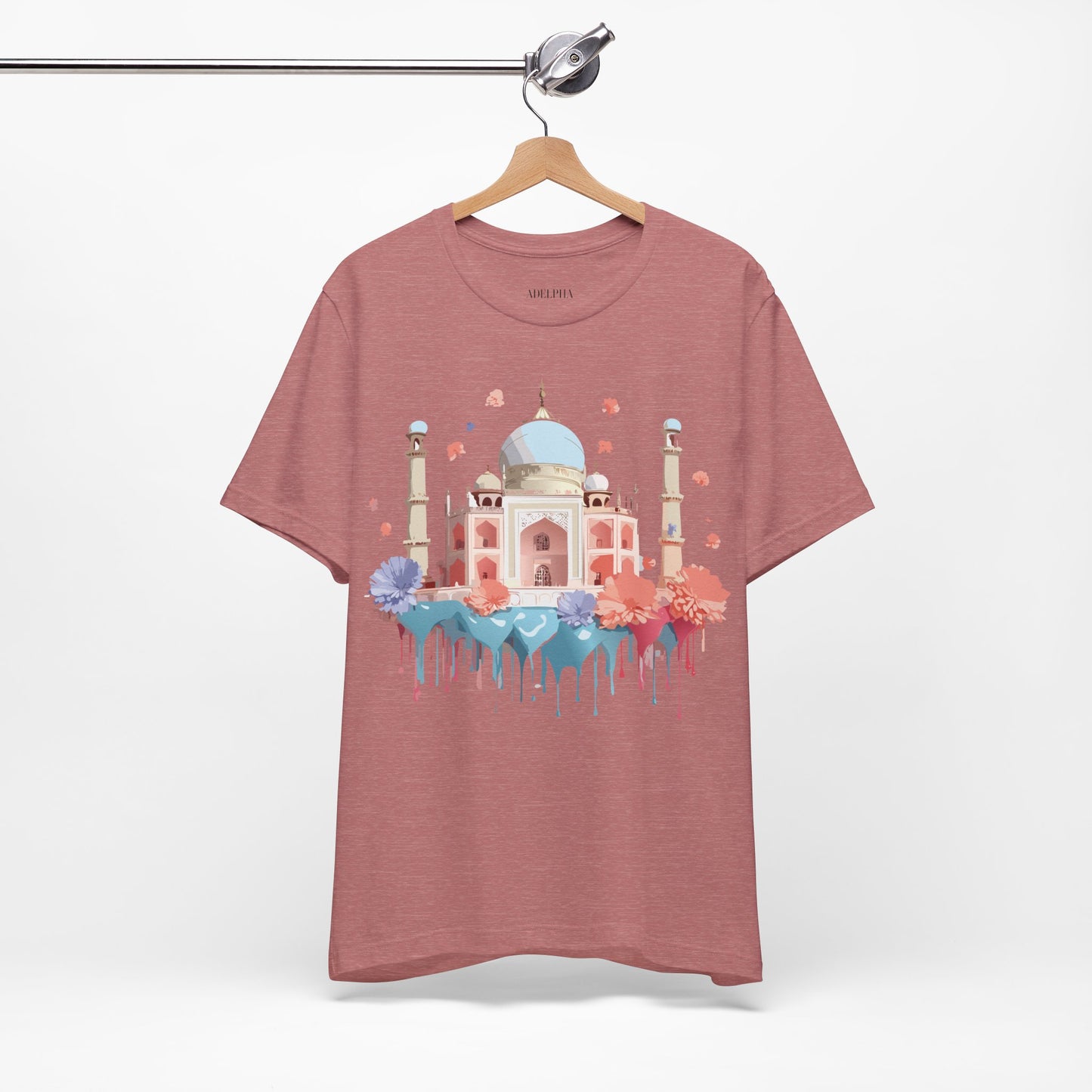 Natural Cotton Tee Shirt - Taj Mahal, India