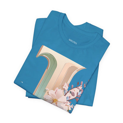 Natural Cotton Tee Shirt - Letters Collection - J Printify