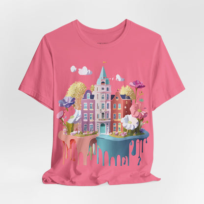 Natural Cotton Tee Shirt - Beautiful Places Collection - Amsterdam Printify