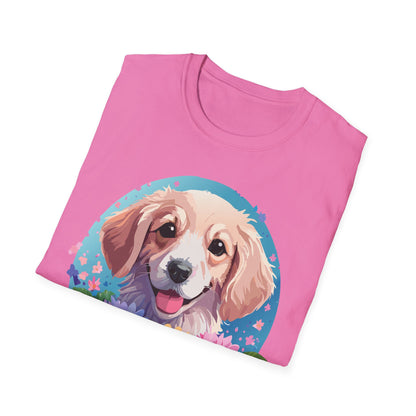 Unisex Dog Shirt Animal Tee Gildan Softstyle 64000 100 Percent Cotton