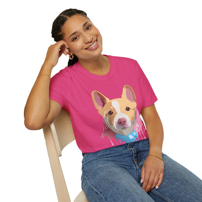 Dog Shirt Unisex Animal Print Tee Cotton T Shirt For Pet Lovers