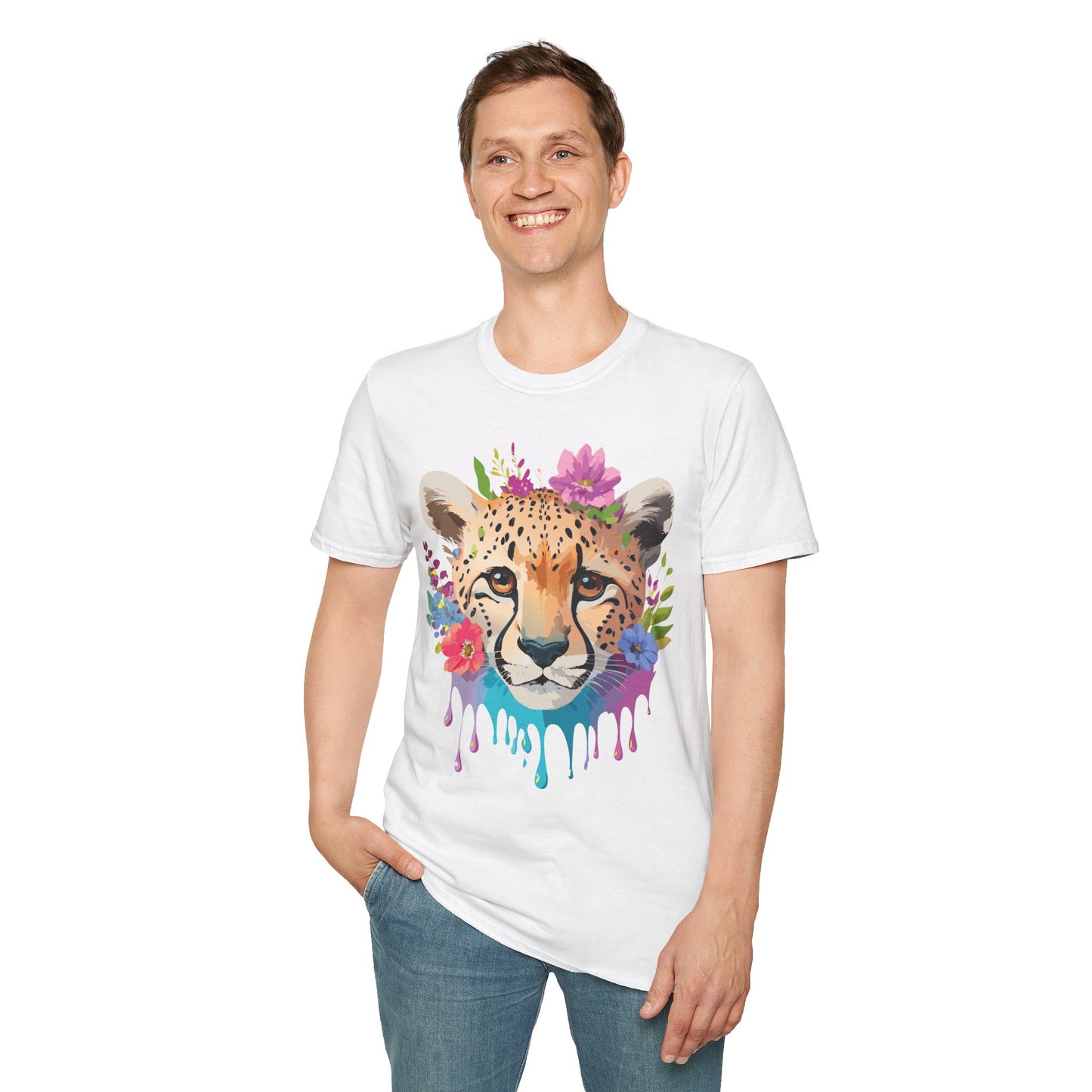Cheetah Shirt, Shirt with Cheetah, Cheetah Tee, Shirt with Animals