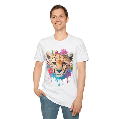 Cheetah Print Unisex Softstyle T Shirt Gildan 64000 Tee For Everyday Comfort