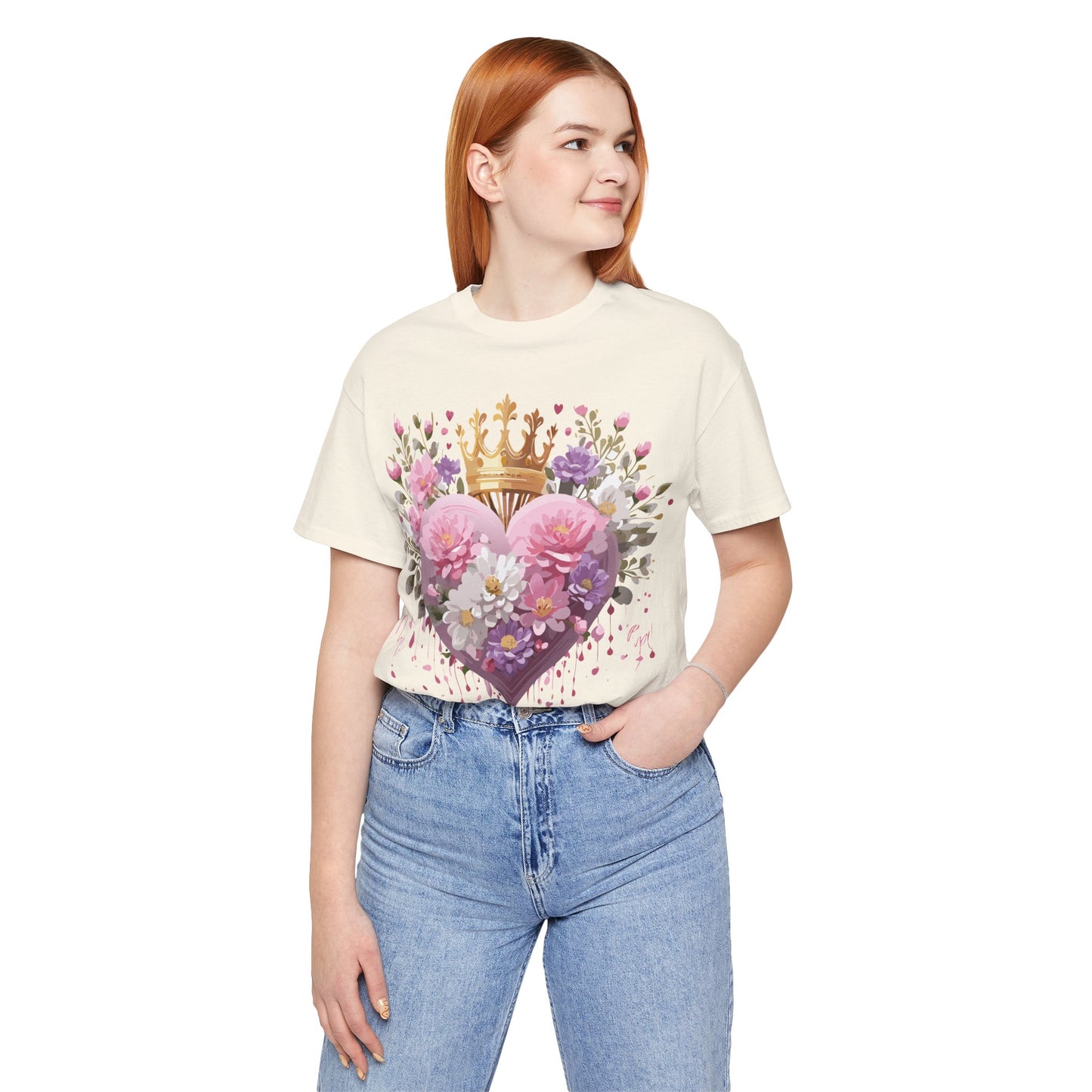 Natural Cotton Tee Shirt - Love story Collection