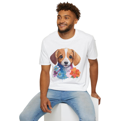 Unisex Dog Shirt Animal Graphic Tee Soft Cotton Gildan 64000